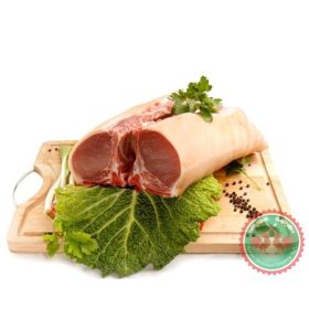 Bőrös malac karaj csontos